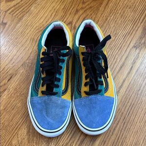 Vans Old Skool Low-Top Sneakers Colorblock Suede, Women’s 7.5 / Men’s 6